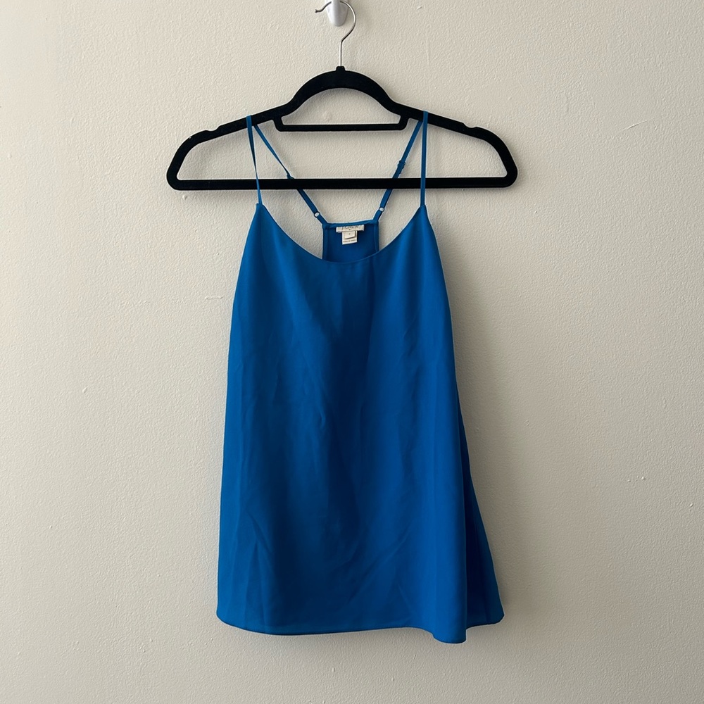 JCrew racerback tank top | blue | lightweight material | style 58877 size 6